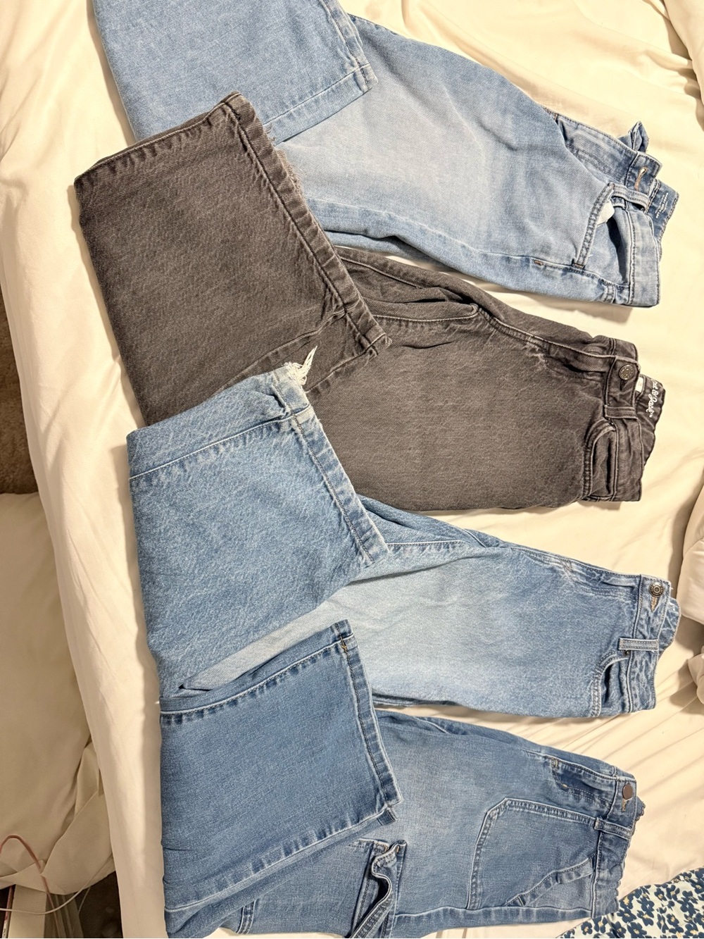 Girls jeans- 4 pairs